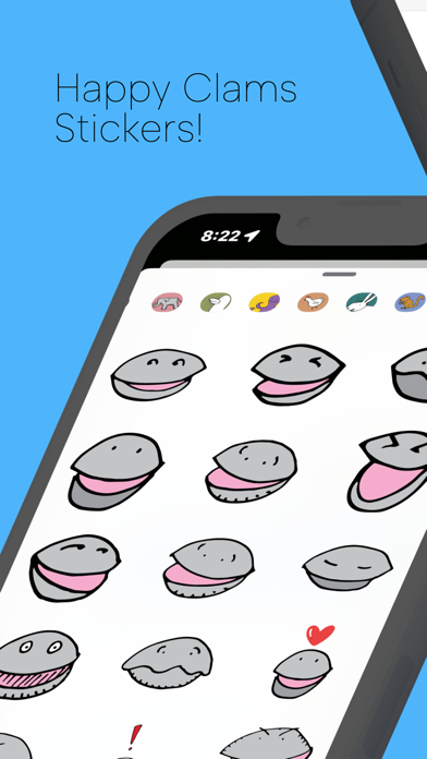 Happy Clams Stickers Screenshot