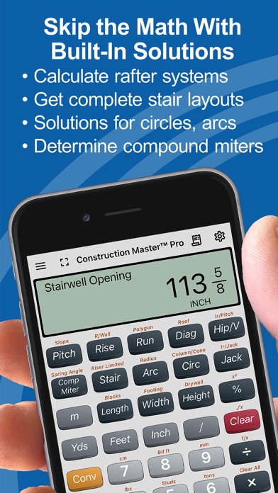 Construction Master Pro Calc Screenshot