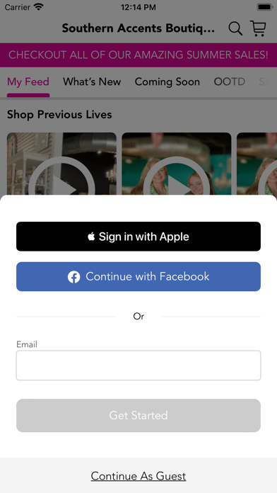 Southern Accents Boutique Screenshot