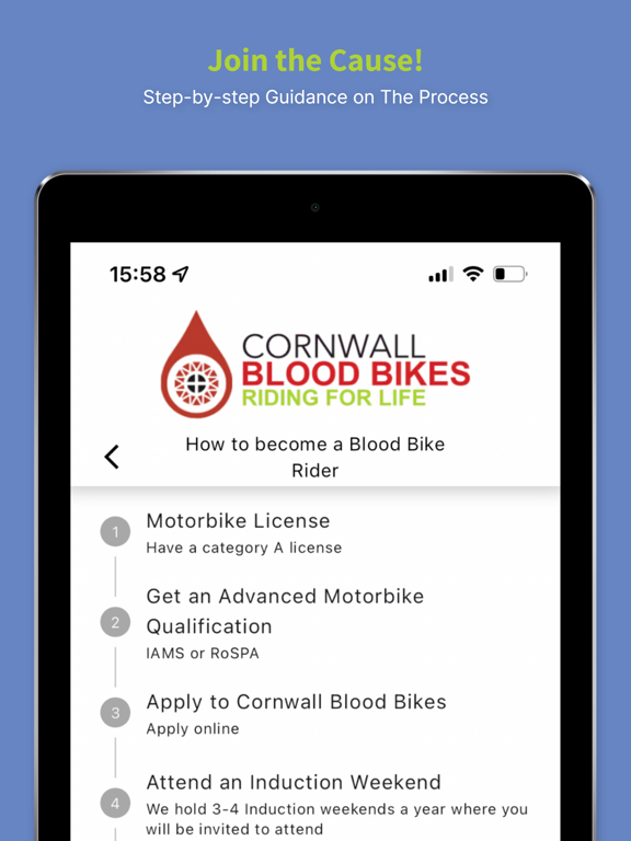 Screenshot #6 pour Cornwall Blood Bikes
