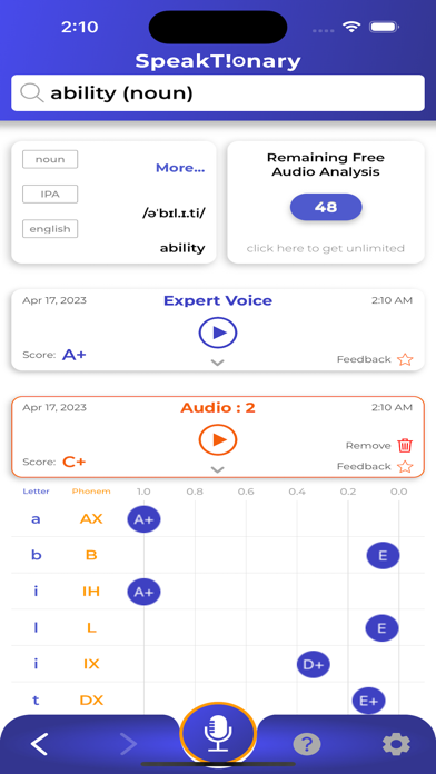 Speaktionary Screenshot