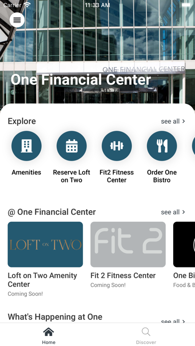 One Financial Screenshot