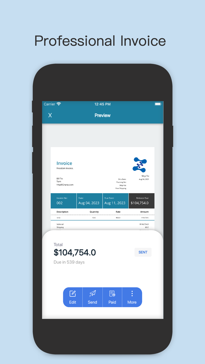 Freedom Invoice Invoice Maker
