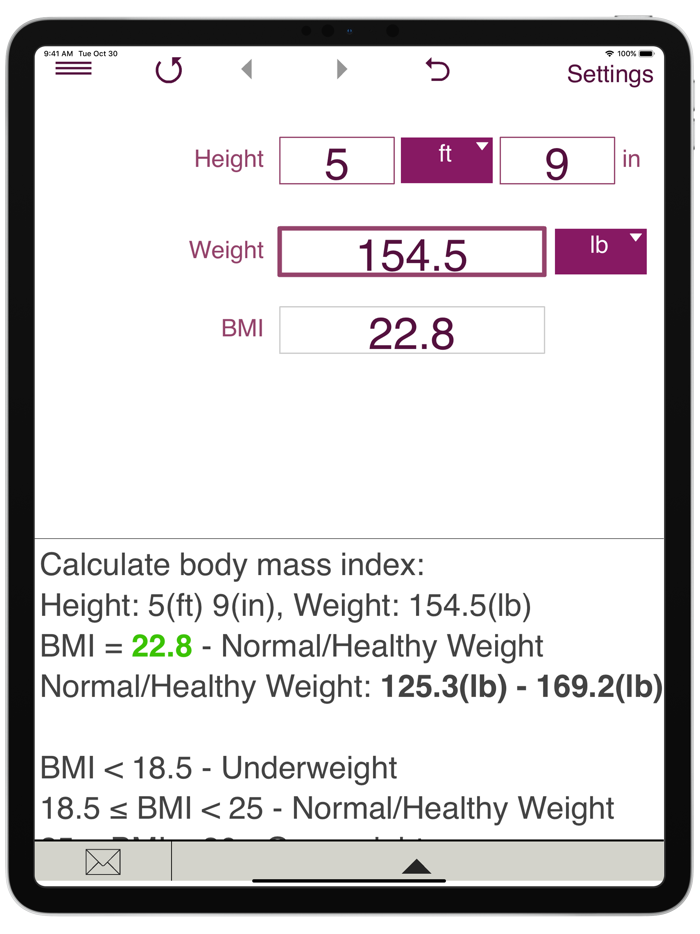 TDEE Calculator  BMR  BMI