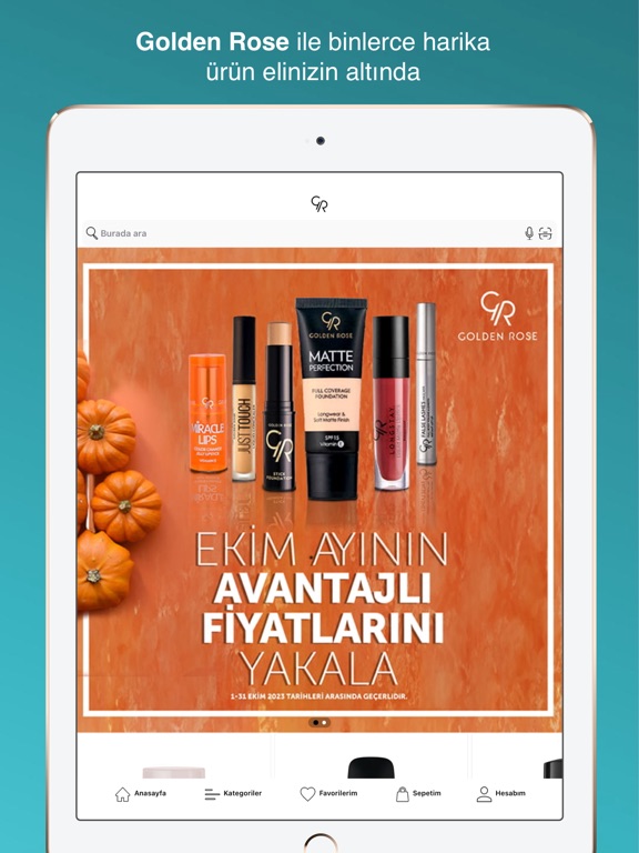 Golden Rose iPad screenshot 1 - Shopping app