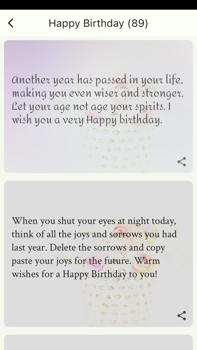 Birthday + Screenshot