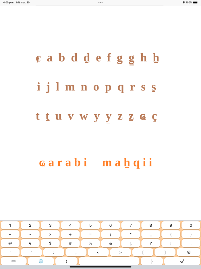 Teclado Árabe Coloquial