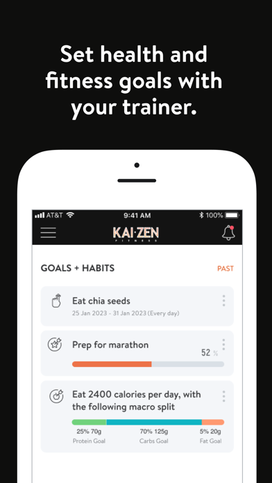 Kaizen Fitness App Screenshot