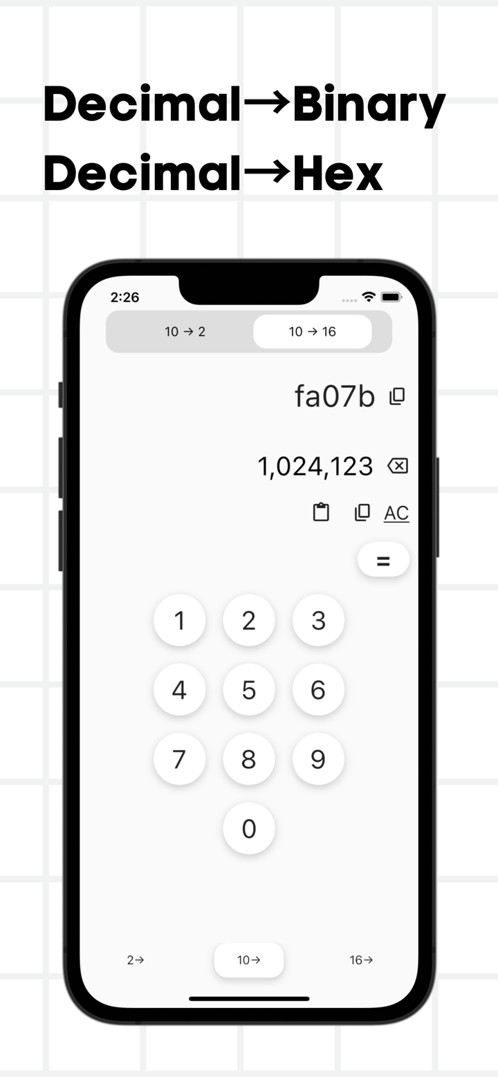 Calculadora binária/Conversor screenshot 4