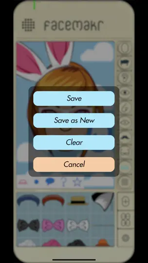Captura de pantalla de Facemakr en iPhone 6