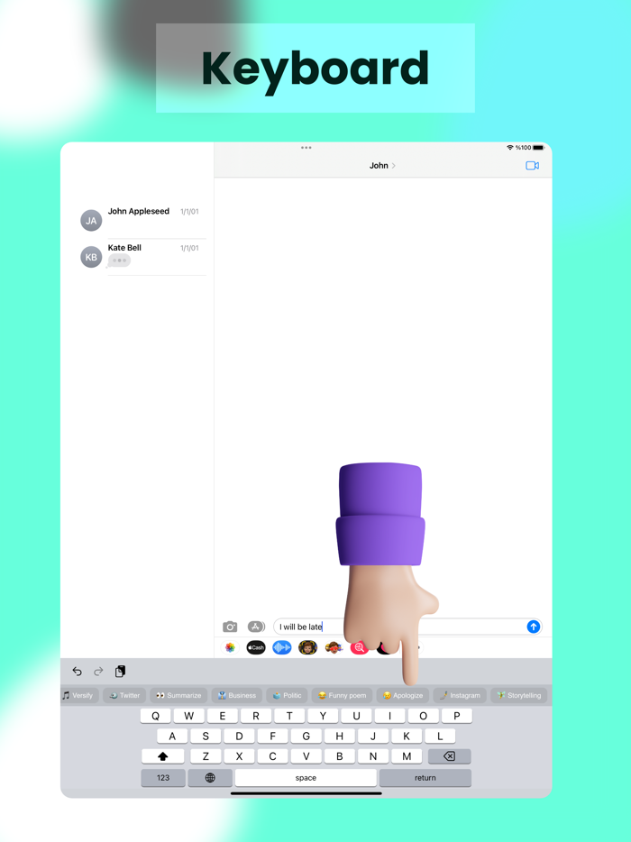 AI Keyboard Assistant Chat Bot