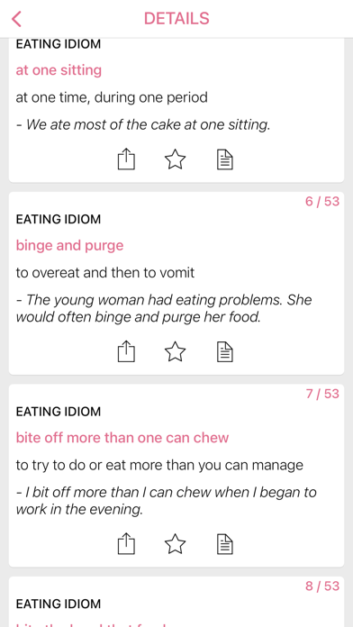 Clothing Food idiom in English Screenshot