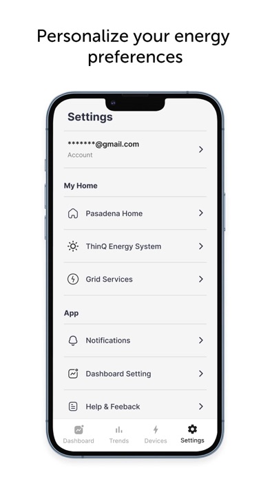 LG ThinQ Energy Screenshot