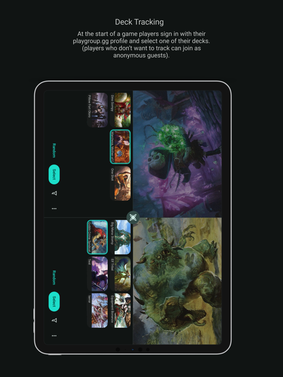 Playgroup - EDH Tracker iPad screenshot 2 - Entertainment app
