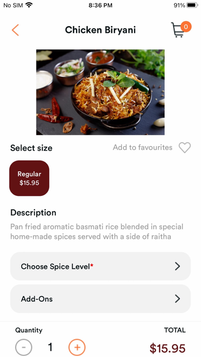 Maurya Indian Restaurant Screenshot