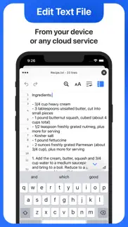 text editor. iphone screenshot 1
