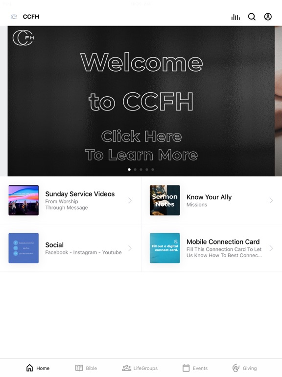 Screenshot #4 pour CCFH Mobile App