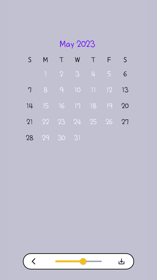 #8. Create Calendar Wallpapers (iOS) Bởi: jimin choi