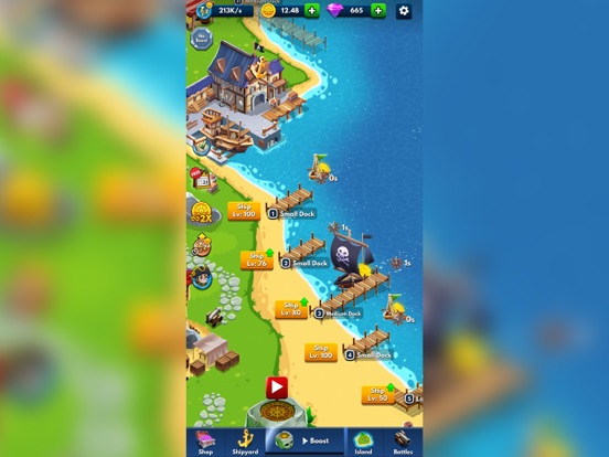 Screenshot #4 pour Idle Pirate Tycoon: Gold Sea