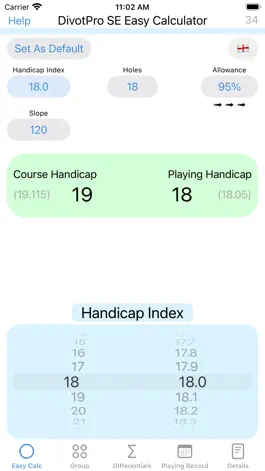 Game screenshot DivotPro SE - Golf Handicap mod apk