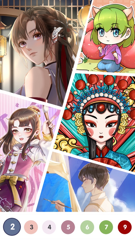 #5. 涂色大师-数字填色画画游戏 (iOS) 由: 红岩 刘