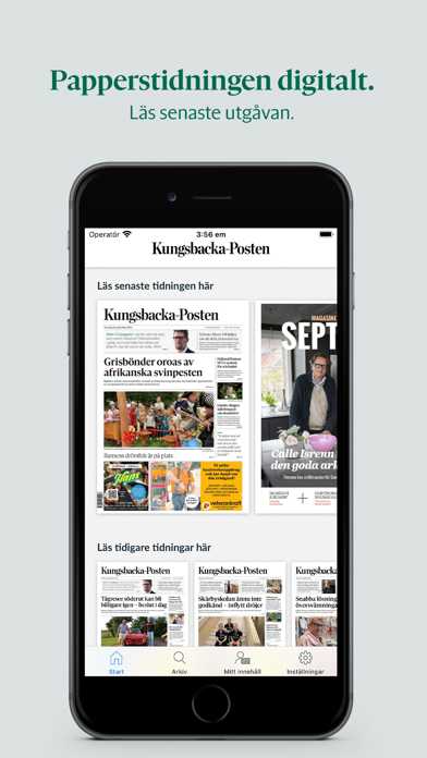 Kungsbacka-Posten e-tidning Screenshot