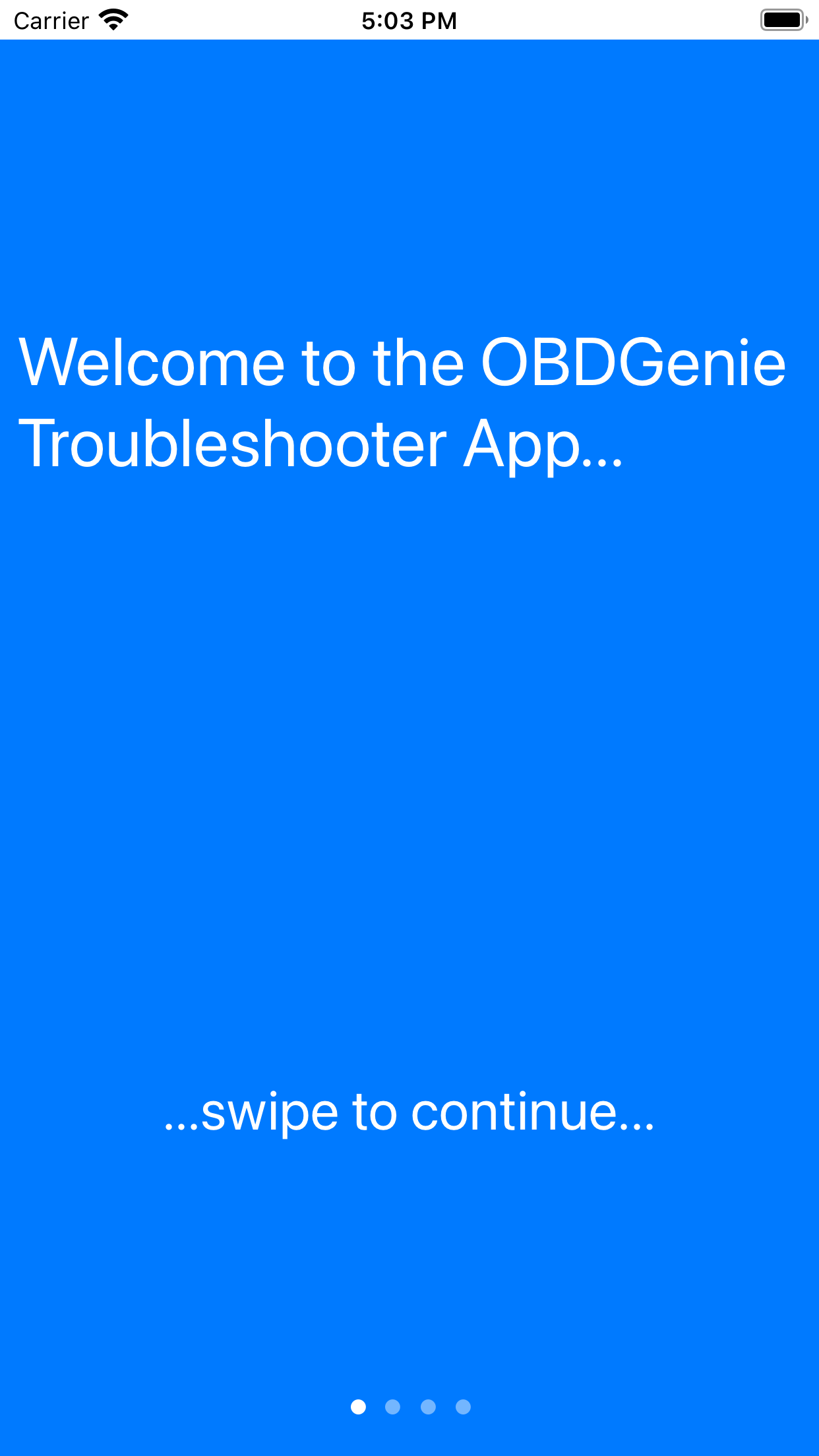 OBDGenie Troubleshooter