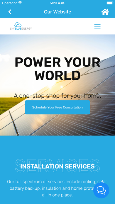 Sky Blue Energy Screenshot