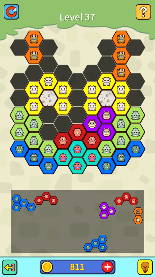 #4. Hexa Block Puzzle - Hard level (iOS) Podle: 少淘 黄