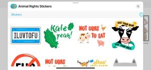 Animal Rights Stickers screenshot #10 for iPhone