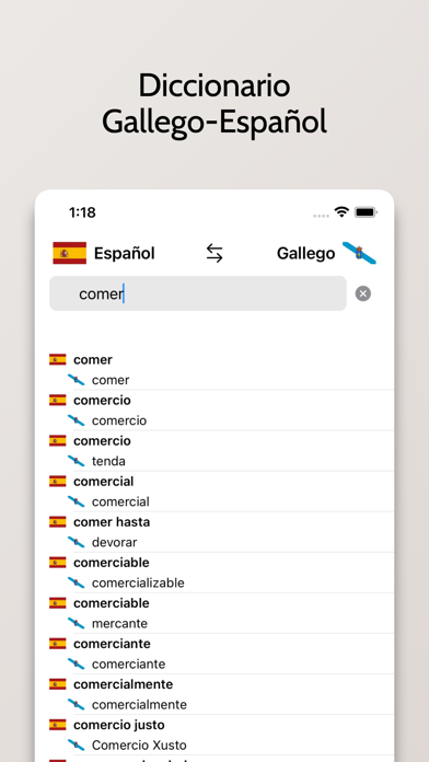 Diccionario Gallego-Español Screenshot