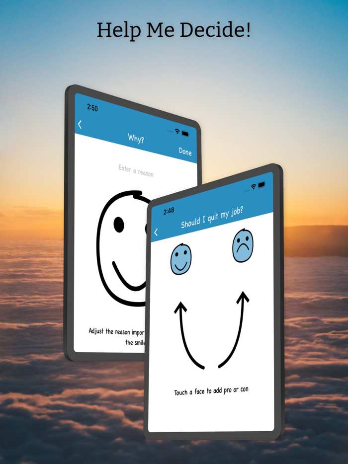Help Me Decide Pros and Cons