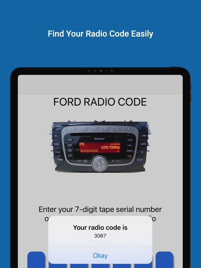 Ford Radio Code on the App Store