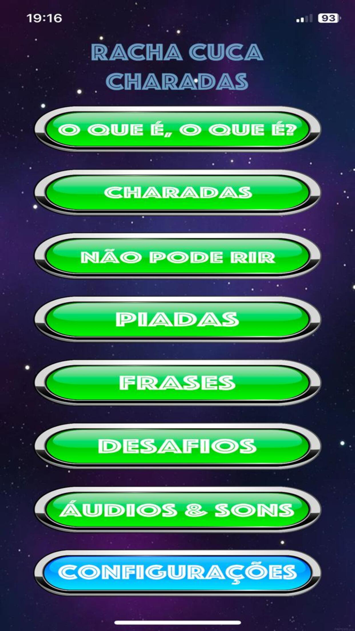 Racha Cuca Charadas e Desafios