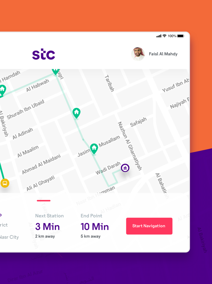 #3. STC school bus - Driver (iOS) By: INTERNET OF THINGS TECHNOLOGIES COMPANY FOR INFORMATION TECHNOLOGY