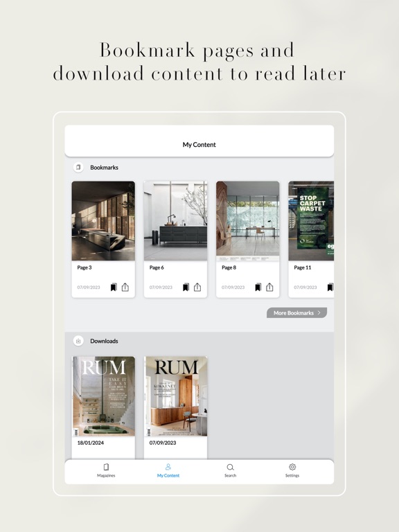 RUM International iPad app afbeelding 3