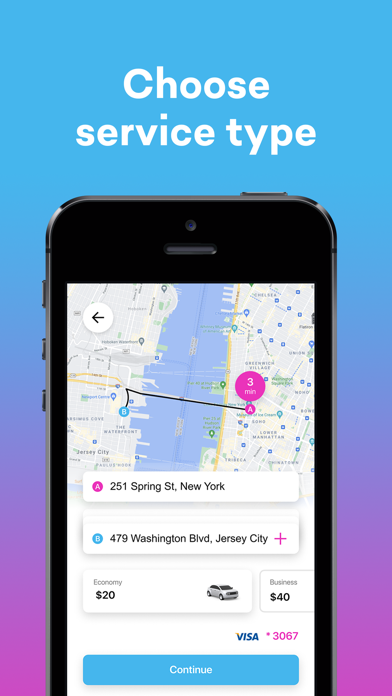 Rydei Taxi: Jersey, Hoboken Screenshot