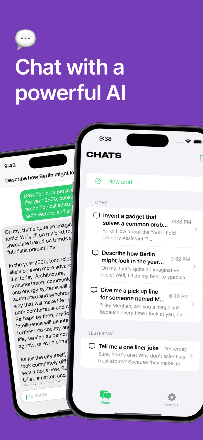 Chatty AI chat assistant