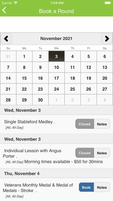 Carbrook Golf Club Screenshot