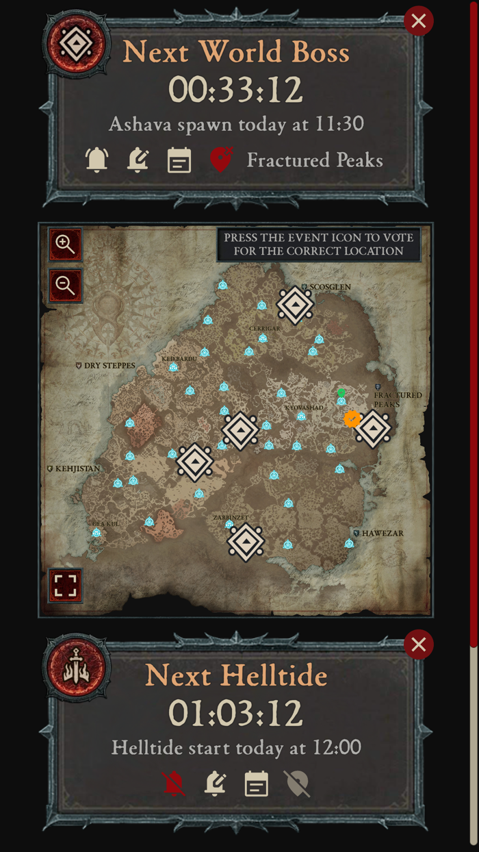 D4 Events Time Tracker