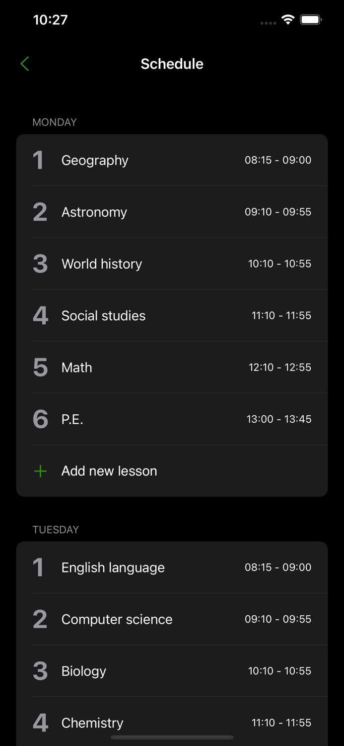 EduPlanner Schedule Organizer