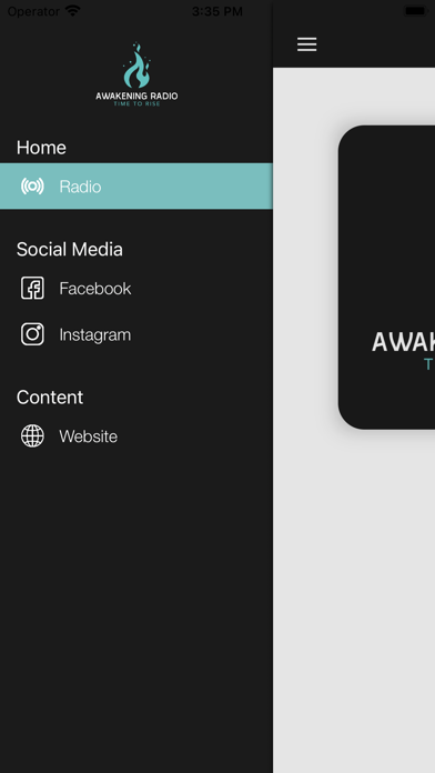 The Awakening Radio Screenshot