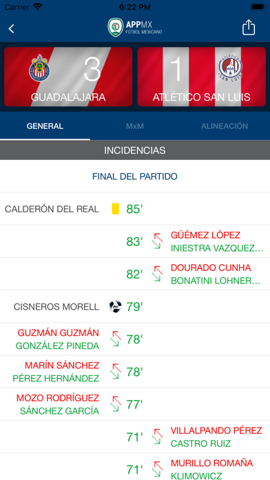 AppMX - Fútbol de México Screenshot