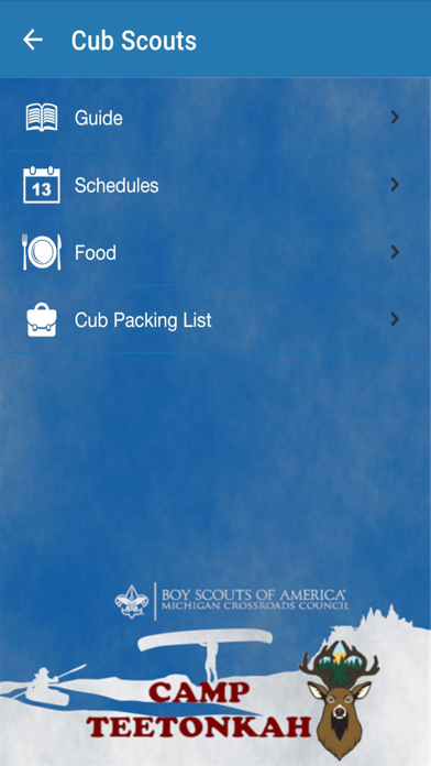 Camp Teetonkah Camp App Screenshot