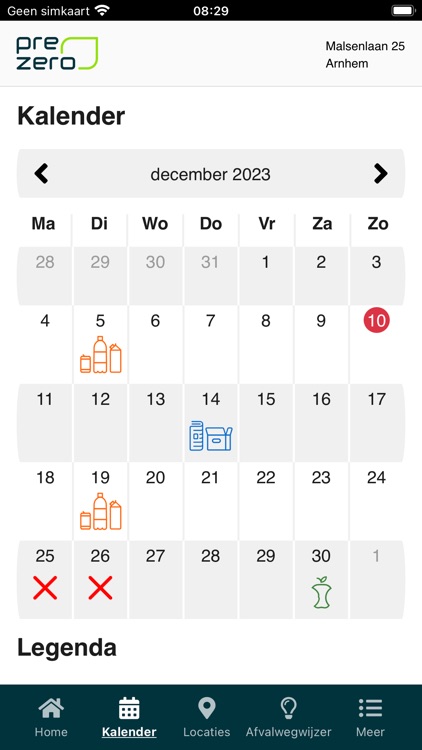 PreZero inzamelwijzer