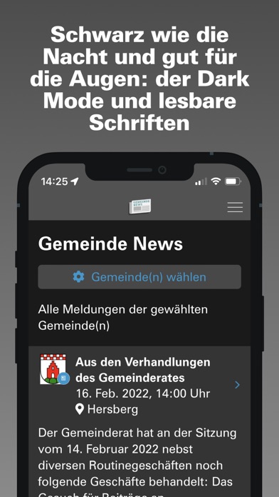 Gemeinde-News Screenshot