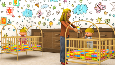 Newborn Mother Twin's Baby Sim Screenshot