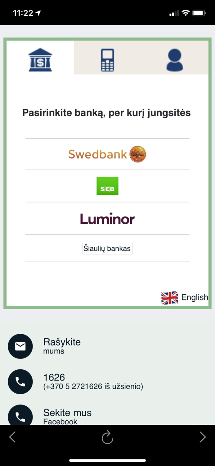 Gjensidige Baltic Self-Service