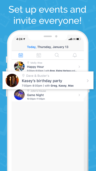 Screenshot #2 pour Genda: Calendar and Chat App