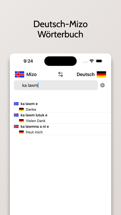 Screenshot #3 pour Mizo-Deutsch Wörterbuch